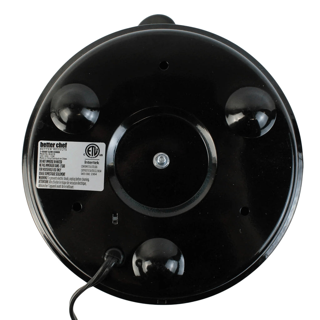 Better Chef 3-Quart round Slow Cooker with Removable Stoneware Crock