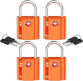 TSA Approved Luggage Locks, Ultra-Secure Dimple Key Travel Locks with Zinc Alloy Body