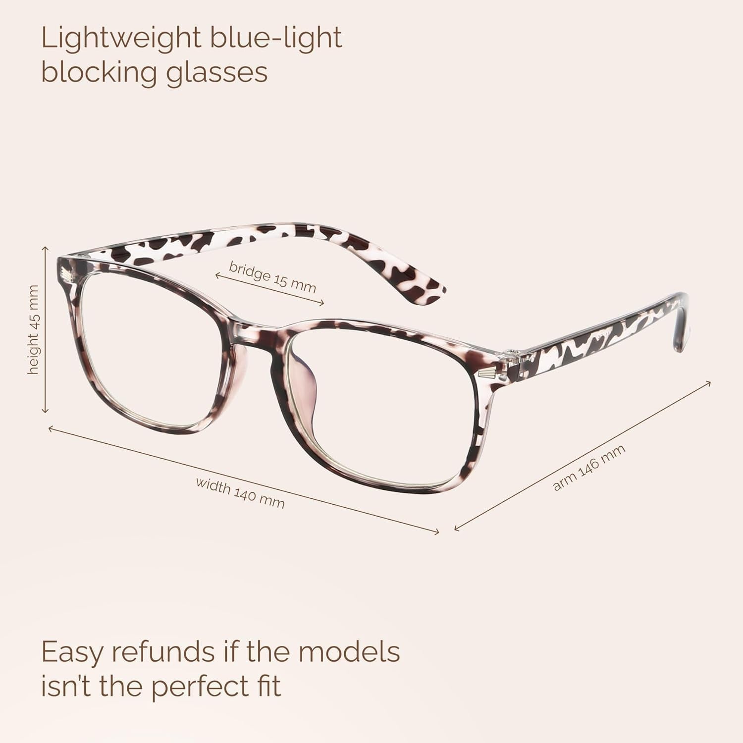 6 Pack Blue Light Blocking Glasses for Women Men – Stylish Computer & Gaming Glasses, Fashion Square Frame Eyewear