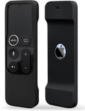 Silicone Case Compatible with Apple TV 4K/HD Siri Remote (1St Gen) - Anti-Slip Shock Proof Soft Remote Cover Case Compatible with Apple TV 4K 5Th 4Th Gen Siri Remote Controller - Black