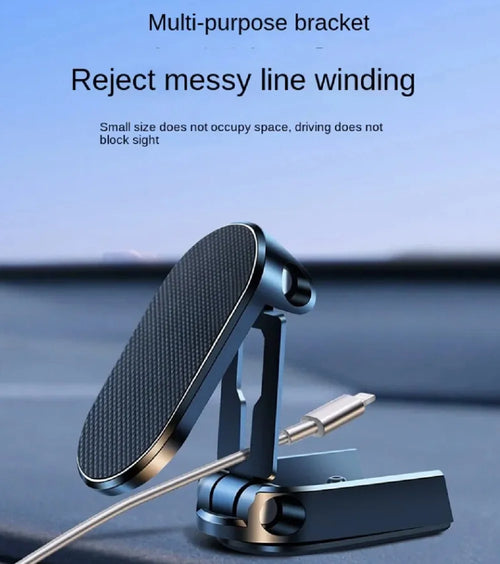 360 Magnetic Car One Touch Cell Phone Dash Mount Stand Phone Holder - Phone Holder for Car/Home/Office - Compatible Any Phones